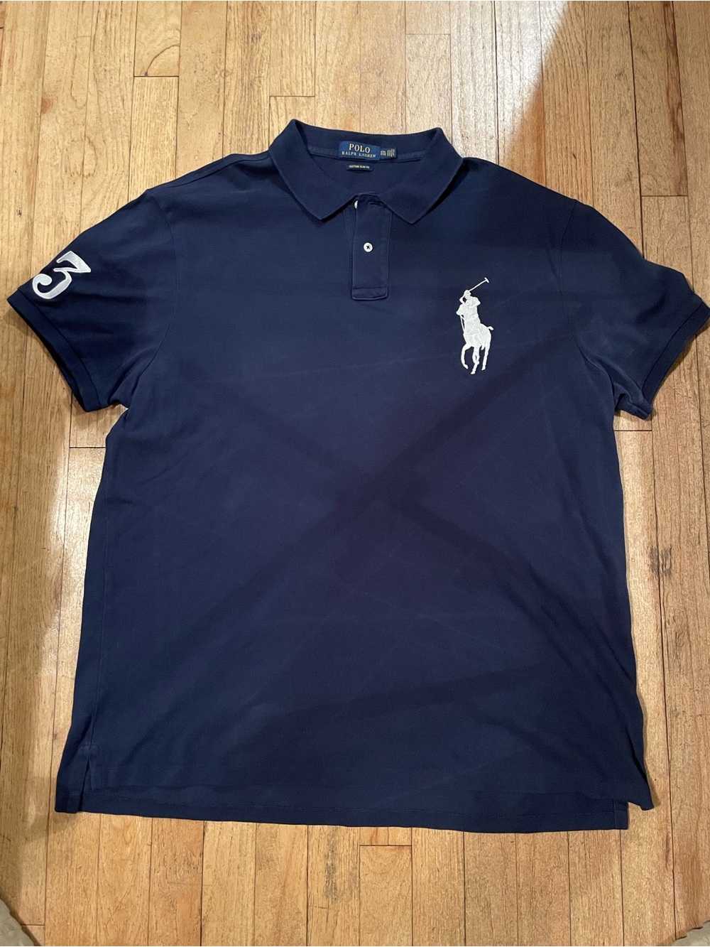 Polo by Ralph Lauren Navy Polo with White Big Pony